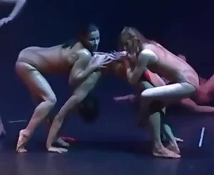 Naked contemporary dance